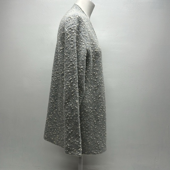 Eileen Fisher Cardigan Sweater Long Sleeve Merino Wool Knit Blue Plus Size 1X - Picture 3 of 8